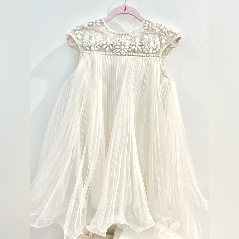 Collectors Edition Marchesa Neiman Marcus Target Girls Ivory Dress M